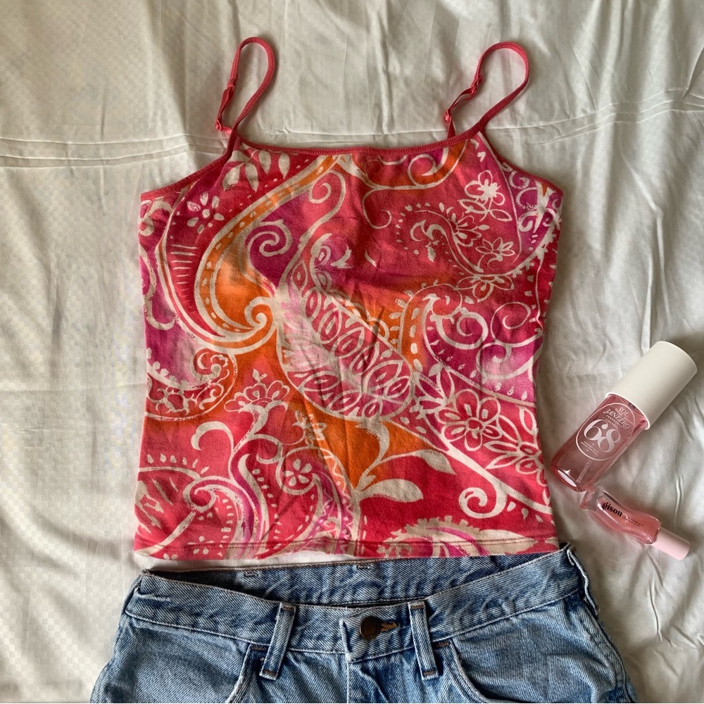 ♡ SOLD!! La Cabana Vintage Tank Top | Size S 🌸 - Picture 1 of 6